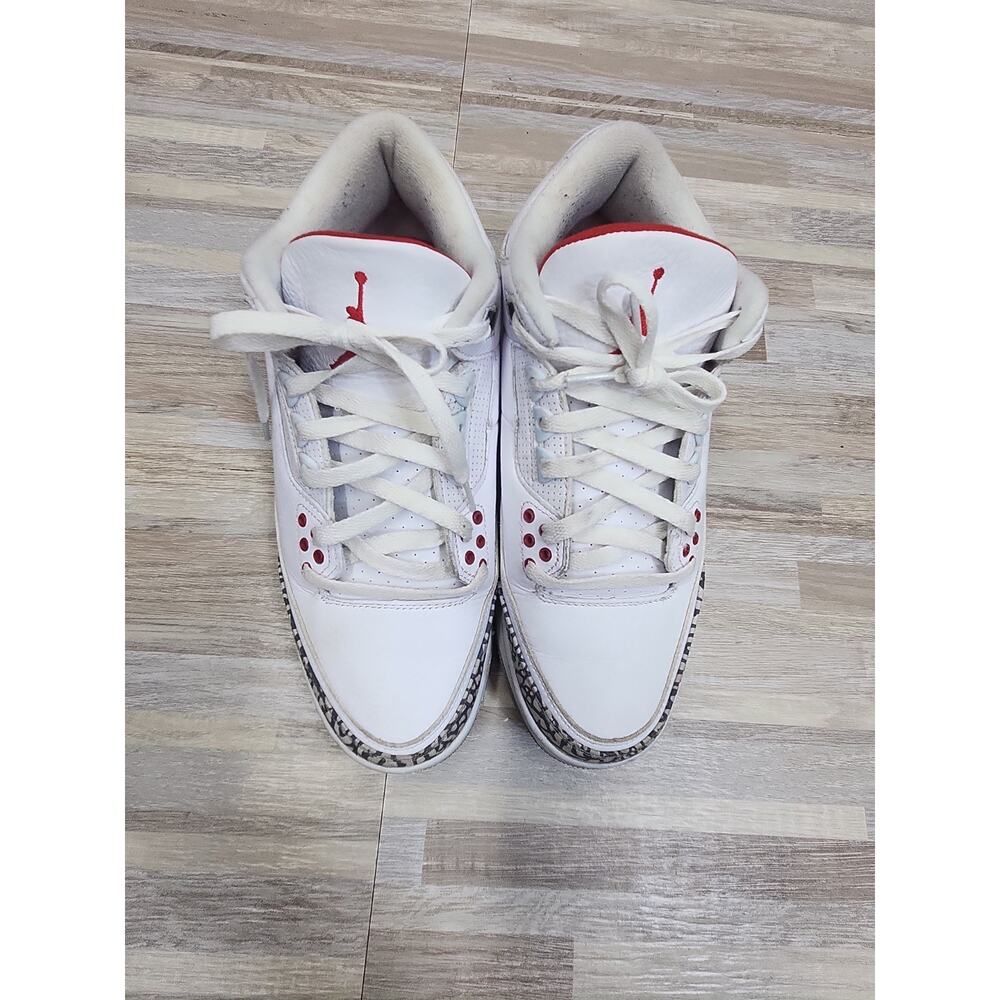 Air Jordan 3 Retro Hall of Fame Katrina White Red - Mens Size 10.5 - Picture 11 of 11